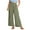 Army Green, variant on pstuiky Womens Linen Pants, Women's Summer Solid Elastic Waist Cotton Linen Casual Wide Leg Pants Wide Leg Pants Women Juniors Plus Pants Up to 50% Off