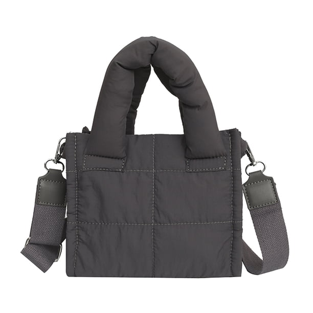 Bolso Hombro para Mujer Acolchado Correa Ajustable Ligero Elegante Hobo