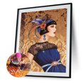 thumbnail image 4 of Cuadros Decorativos Lady 5D bricolaje ronda completa taladro diamante pintura mosaico abalorios decoración (IH771) Likrtyny  embutido en tela, 4 of 9