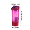 thumbnail image 3 of SLYNSHome - 23.6 oz - Protein Shaker Bottles for Protein Mixes with Whisk Ball - Leak Proof - Shaker Cups for Protein Shakes Protein Shaker Bottle Pack (Red), 3 of 8
