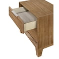thumbnail image 4 of 3pc Queen Size Platform Storage Bed Nightstand Solid Set Wood Furniture, 4 of 6