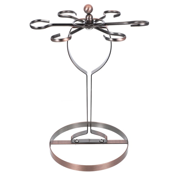 Worgeous Drinking Glass Holder Stand Wine Glass Holder Iron Wire 1Set