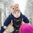 thumbnail image 3 of Wear Sierra Infant Girls’ Knitted Winter Beanie Hat, Soft and Stretchable, Pink, 0–18 Months, 3 of 3