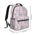 thumbnail image 2 of Gaeub Llama Unicorn and Rainbow Ergonomic Lightweight Laptop Backpack - Multiple Pockets for School, Work, Travel, Outdoor Activities -One Size, 2 of 5