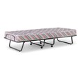 thumbnail image 4 of Riverbay Furniture Contemporary Metal Folding Bed with Woven in Gray, 4 of 13