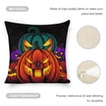 thumbnail image 4 of Halloween Pumpkins Colorful Spooky Linen toss pillowcase decoration pillowcase gifting preferred 24x24 inch cushion cover 2 sets sofa pillowcase sofa bedroom living room car, 4 of 8