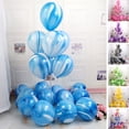thumbnail image 1 of YAOMOBB Wedding Party Balloon Marble Agate Pattern Party Balloon Set Leakproof Decor for Wedding Party, 1 of 6
