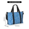 thumbnail image 2 of Travel Duffle Bag Blue Glitter lightning C Travel Tote Bags Carry on Luggage Waterproof Weekender Bags with Top Handle Adjustable Shoulde Strap for Travel Gym, 2 of 5