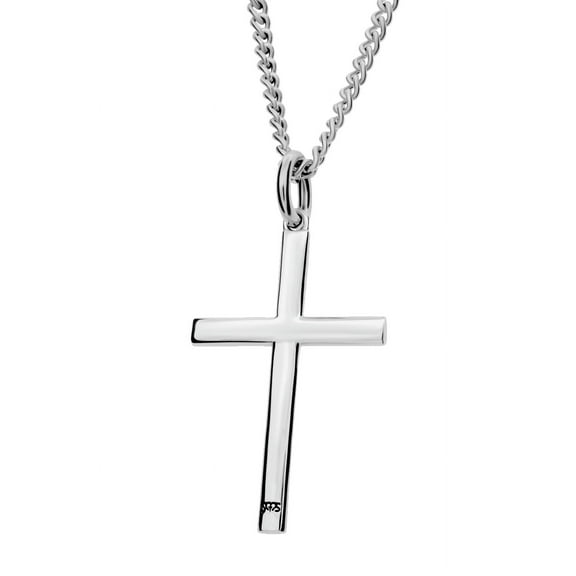 Women's Small Philippians 4:13 Cross Necklace - Stainless Steel by Shields of Strength