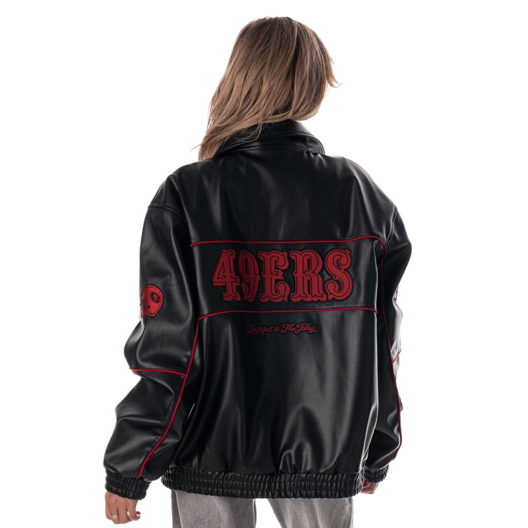 Women's The Wild Collective Black San Francisco 49ers Faux Leather