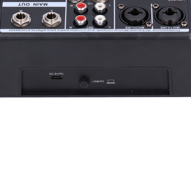 Mezclador de audio profesional, mezclador de audio USB mini de 4 canales F4A, el mejor mezclador de audio en vivo de su clase