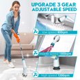 thumbnail image 3 of Amiluo Electric Spin Scrubber, 1200 RPM Cordless Bathroom Power Scrubber with Extension Handle & 8 Replaceable Heads, Shower Cleaning Brush for Tub Tile Floor, 3 of 10