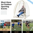 thumbnail image 6 of 1-Person Pop Up Weather-Resistant Pod Sports Tent - Instant Weatherproof Shelter, 49"x49"x64", Clear 540° Panoramic View, Lightweight & Portable for Winter, Fishing, Camping, and Outdoor Events, 6 of 14