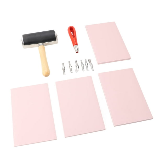 Kit de Fabricación de Setas, Suministros de Artesanía Divertidos Bloque de Tallado de Goma para Grabado