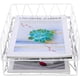 thumbnail image 2 of Organizador de archivos de escritorio, bandeja de metal apilable para cartas, soporte de papel, paquete de 2, dorado y blanco Jormftte WRQX-146-4, 2 of 6