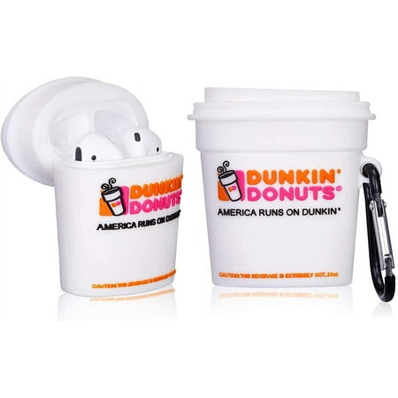 for Airpod 1&2 Case Cute Cartoon 3D Soft Silicone Air Pods Funny Cover Kawaii Fun Cool Keychain Design Shell Drink Fashion Stylish Girls Kids Teens Women Cases for Airpods (White Tangsi