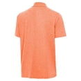 thumbnail image 3 of Men's Antigua Heather Orange Clemson Standing Tiger Golf Par 3 Polo, 3 of 3