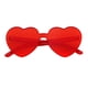 thumbnail image 1 of de sol tamaño para mujer, en corazón, color , lentes transparentes sin montura, para mujer rojo Macarena Gafas de sol sin montura, 1 of 7