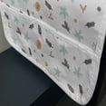 thumbnail image 3 of Winter Microwave Oven Cover, Wintery Abstract Pastel Colored Berries Snowflakes Pinecones Hearts Branches, Water Resistant Organizer with Pockets for Kitchen, 36" x 12", White Multicolor, by Ambesonne, 3 of 4