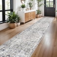 thumbnail image 6 of RUUGME 3x14 Washable Runner Rug - Vintage Hallway Runner Rugs with Non Slip Backing Stain Resistant Rugs for Kitchen Bedroom Home Decor Decoration Mat Distressed Carpet Runner for Bathroom 3x14 Brown, 6 of 6