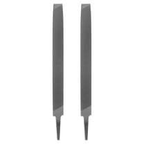 Uxcell 2pcs Mill File 10 Inch 4.6mm Carbon Steel Single Cut Flat Hand Rasp File for Deburring and Removing Material