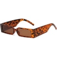 thumbnail image 1 of Gafas de sol rectangulares pequeñas de moda para mujeres y hombres, estilo vintage cuadrado, 1 of 5
