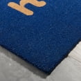 thumbnail image 5 of TOWN & COUNTRY TERRA Hiya Painted Welcome Outdoor Door Mat, Natural Coir, Heavyweight, Non-Slip Entryway Mat, Blue, 24"x36", 5 of 5