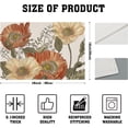 thumbnail image 4 of Vintage Flowers Placemats for Dining Table Rust Orange Yellow Floral Sage Leaves Decorative Heat-Resistant Washable Linen Rustic Retro Farmhouse Table Mats 12x18 Inch for Home Kitchen Use Set of 4, 4 of 6