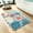 Coral, variant on Beach Bathroom Rug 16x24 Inch, Textured Coastal Wave Scalloped Bath Mat with Starfish Shell Decor, Soft Microfiber Absorbent Non-Slip Washable Bath Rug for Bathroom, Kitchen, Entryway