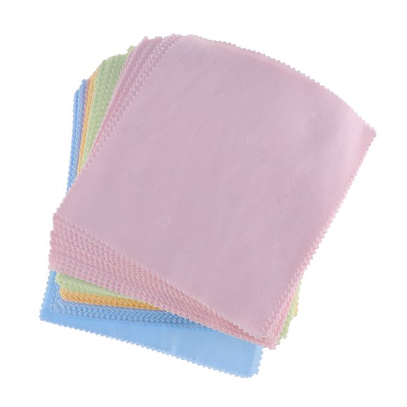 100Pcs Eyeglasses Cleaning Cloth Microfiber Cleaning Cloths for Eyeglasses Camera Lens Cell Phones ( Colors)