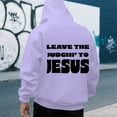 thumbnail image 4 of Christian Hoodies for Men 2025 Leave The Judgin To Jesus Hoodie with Pockets Hooded Sweatshirt Pullover Tops, 4 of 7