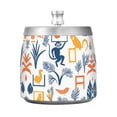 thumbnail image 7 of Yayeee Ashtray with Lid for Cigarette Smokeless Stainless Steel Home Ash Holder, Tropical Jungle Vibes, 7 of 7