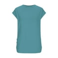 thumbnail image 4 of BVOFAR Women's Summer Tops 2025 Trendy Cap Sleeve T-Shirts Solid Color Crew Neck Shirts Casual Comfy Tunics, 4 of 9