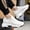 White, variant on Men's 10cm Hidden Wedge Sneakers, Breathable Mesh Casual Running Shoes, Lightweight Elevator Athletic Trainers, 3 Colors, Sizes US 6-11