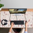 thumbnail image 4 of Long Mouse Pads for Desk,Pioneer Flower Floral Print Pattern Desk Mats on Top Of Desks, Desk Mouse Pad Extra Large with 3mm Non-Slip Base and Stitched Edge for Gaming,Office,Work,Home 47.3"x23.6", 4 of 6