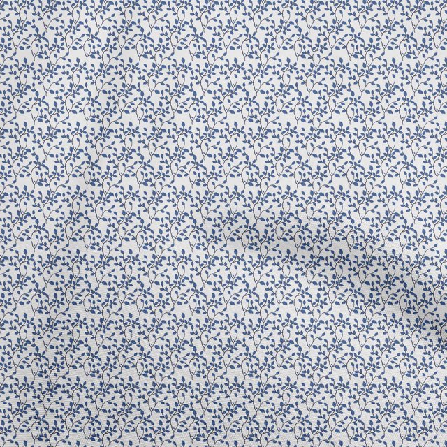 oneOone Rayon White Fabric Leaf Sewing Craft Projects Fabric Prints By Yard 56 Inch Wide