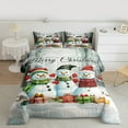 thumbnail image 2 of Homewish Teens Kawaii Snowman 2pcs Bedding Comforter Set,Happy New Year Twin Comforter Sets,Merry Christmas Breathable Bedding Set,Luxury Bedroom Decor,Reversible, 2 of 8