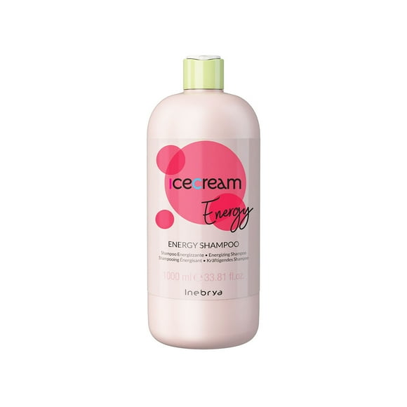 Inebrya Ice Cream Energy Shampoo Anticaída 1000ml Profesional Fortalecedor