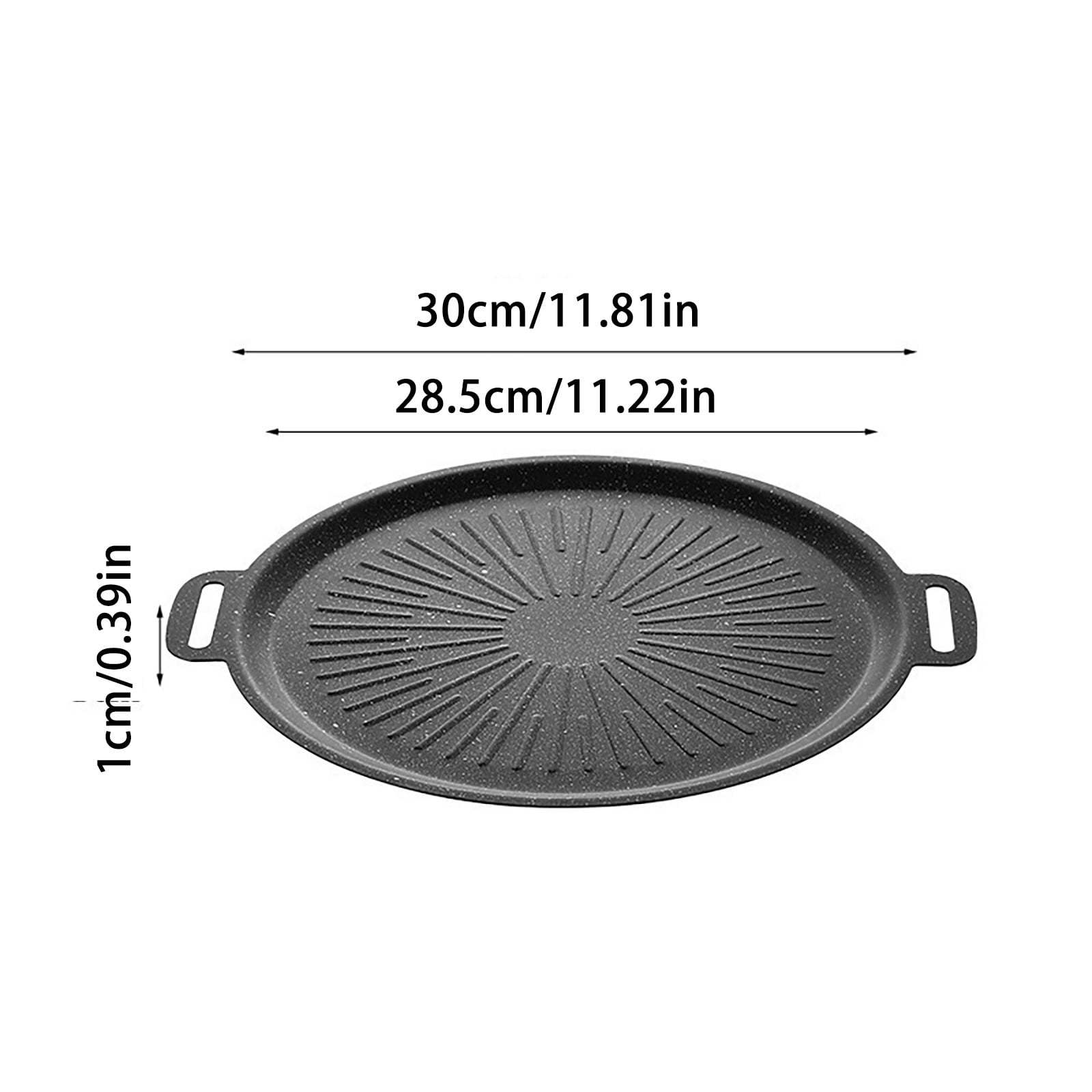 Non Stick Round Baking Grill Pan For Even Heating Multifunctional Stove Top Korean BBQ Frying And Grilling Kitchen