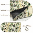 thumbnail image 6 of Round Rug 5Ft Washable Non-Slip, Beige Green Boho Circle Area Rugs for Living Room Bedroom, Vintage Ethnic Tribe Abstract Art Indoor Floor Mats Carpet Runner for Home Decor Aesthetic, 6 of 8