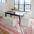 thumbnail image 3 of Balacho Boho Vintage Oriental Faux Wool Area Rug, 6' x 9', Pink, 3 of 7