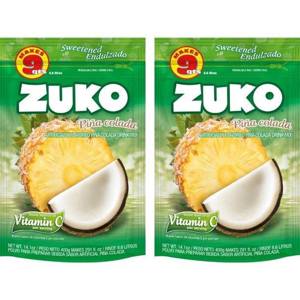 Zuko Piña Colada 14.1 Oz Pack of 2