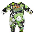 thumbnail image 2 of Invader Zim Baby Footless Rompers, Long Sleeve Baby Onesie Jumpsuit for Boys Girls, 2 of 8