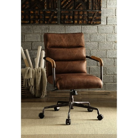 retro brown swivel office chair product