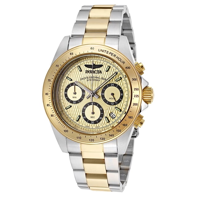 Invicta 14930 Men's Speedway Chronograph Gold Dial Two Tone Steel Dive Watch