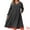 Dark Gray, variant on DARING DIVA Plus Size V Neck Long Sleeve Ribbed Knit A Line Dress 1X Dark Gray