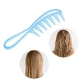thumbnail image 6 of Unique Bargains 1 Pc Durable Wide Tooth Comb Blue PS, 6 of 6
