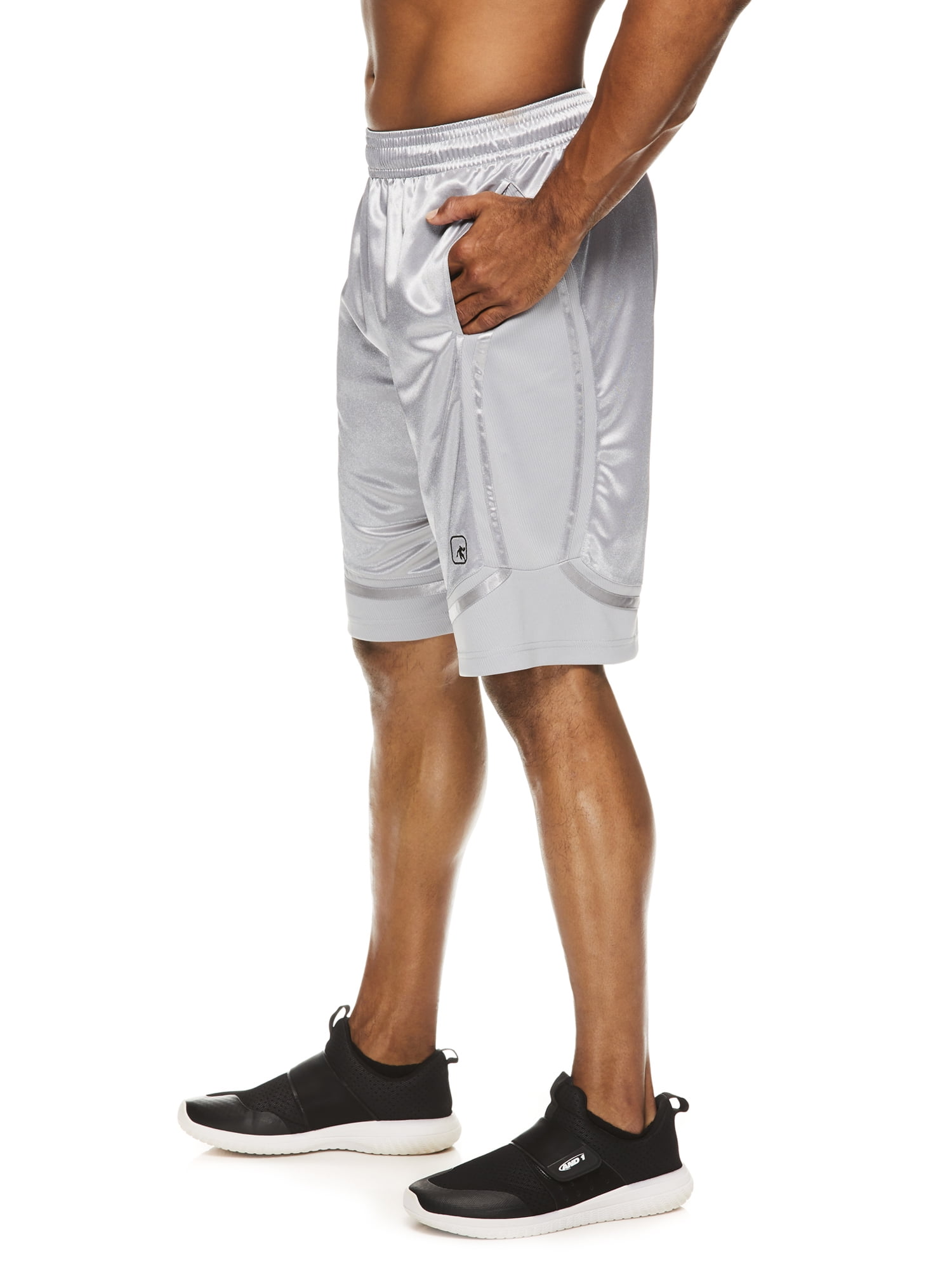 AND1 Men's and Big Men's Active Core 12" Solid Home Court Basketball Shorts, up to 5XL