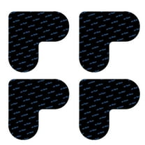 Ecohintz Non Slip Tape, 4-Pc Heart-Shaped Non-Slip Rug Tape - 6X6Cm Double-Sided Washable Carpet Stickers, Secure Rugs on Hardwood Floors & Tiles, Prevents Slips, Rug Gripper Tape, B