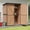 Brown, variant on Aivituvin Outdoor Storage Shed with Floor, Waterproof Storage Cabinet with Metal Frame, Adjustable Shelves, Garden Shed for Backyard Patio Lawn White
